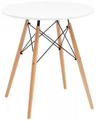 Стол круглый Eames DSW NEW D70 белый