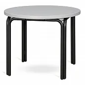 Столик кофейный Ror, D50 см, черный/серый