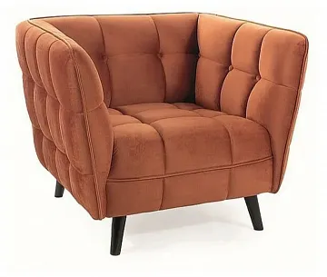 Кресло SIGNAL CASTELLO 1 Velvet Bluvel 4215 корица/венге