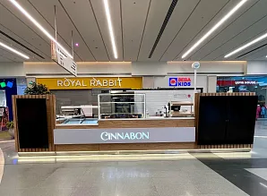 Барная стойка и декор для кафе-пекарни Cinnabon в ТРЦ «МЕГА Химки» Фото 5