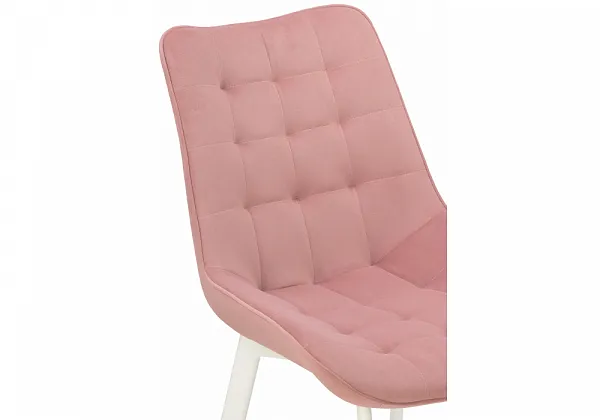 Стул на металлокаркасе Hagen pink / white фото 7