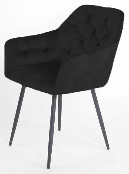 Стул PERU BLUVEL-19 BLACK, велюр
