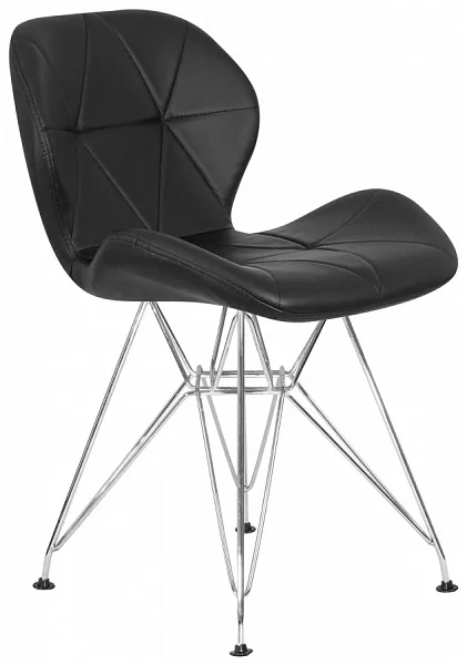 Стул BUTTERFLY CHROME ножки хром, цвет чёрный фото 3