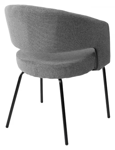 Стул SNUG WZ2042-22 серый камень, фактурный велюр / черный каркас