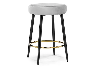 Полубарный стул Plato light gray