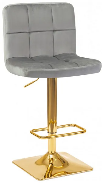 Стул барный GOLDIE серый велюр MJ9-75