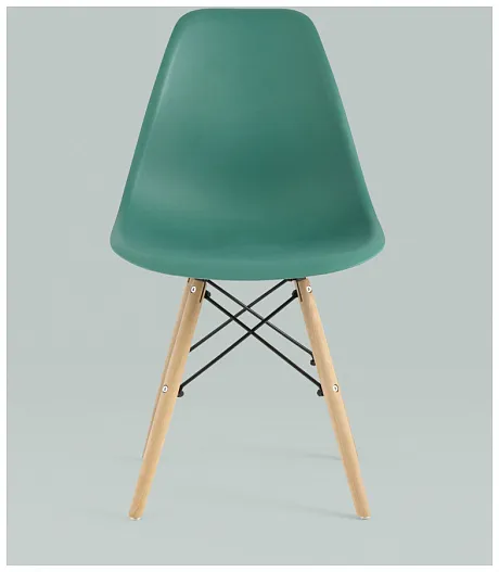 Стул Eames Style DSW серо-зеленый (разборный каркас) фото 7