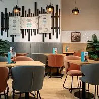 Барная стойка для кафе-пекарни Cinnabon в ТРК Прометей