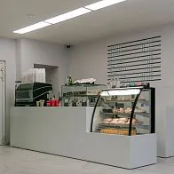 Барная стойка для кофепойнта в клинике Рассвет