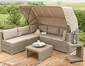 Диван-трансформер из искусственного ротанга AFM-320 Beige
