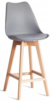Стул барный TULIP BAR (mod. C1014H-1), серый