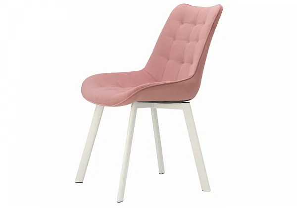 Стул на металлокаркасе Hagen pink / white фото 5