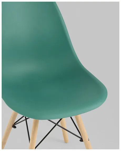 Стул Eames Style DSW серо-зеленый (разборный каркас) фото 11