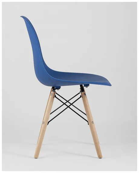 Стул Eames Style DSW синий x4 (разборный каркас) фото 6