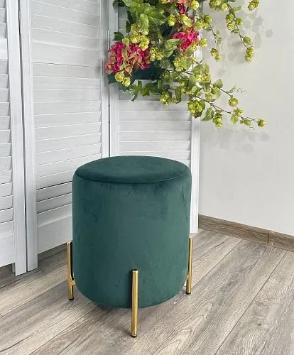 Пуф RICE BLUVEL-78 GREEN / GOLD
