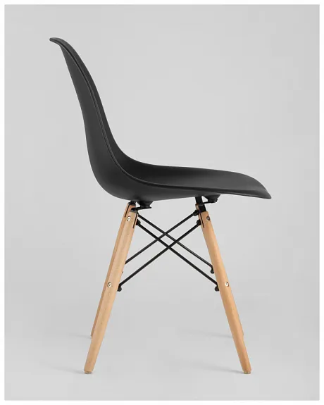 Стул Eames Style DSW черный (разборный каркас) фото 6