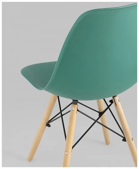 Стул Eames Style DSW серо-зеленый (разборный каркас) фото 10