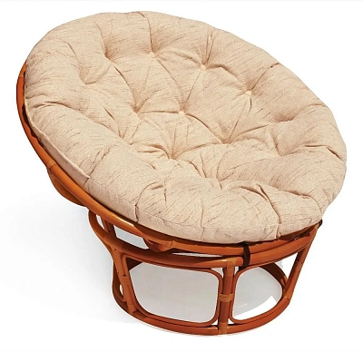 Кресло,PAPASAN,  23/01 W /с подушкой/ Cognac (коньяк), ткань Старт