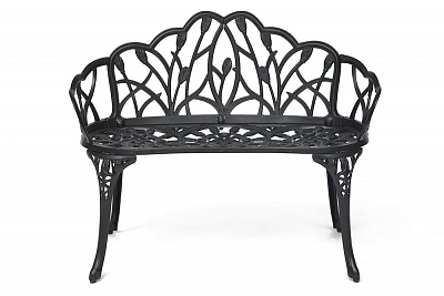 Скамья Secret De Maison Strauss (Штраус) алюминиевый сплав, 99хх56х76см, черный